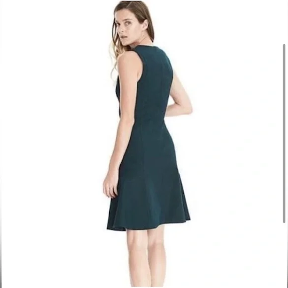 Banana Republic Bi Stretch Fit Flare Dress. - Picture 2 of 5
